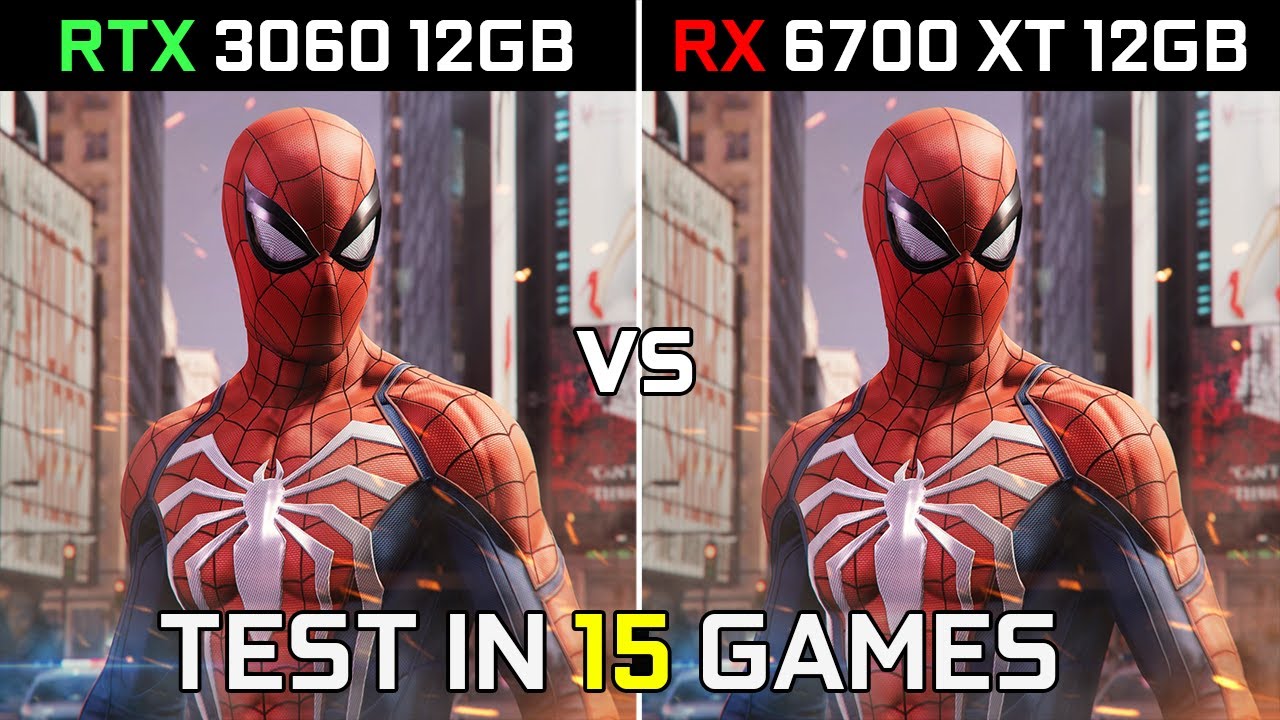 RTX 3060 12GB vs RX 6700 XT 12GB | Test in 15 New Games | Latest ...
