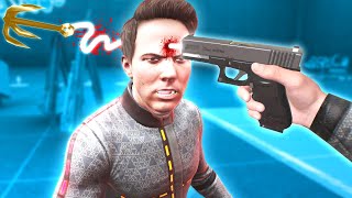 HE DIDN'T EXPECT THE GRAPPLING HOOK in Boneworks VR Mods