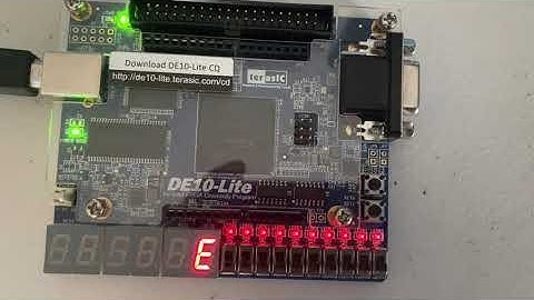 Nombre y contador en VHDL, (Israel), DE10-Lite