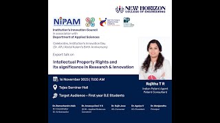 Intellectual Property Rights & its Significance in Research & Innovation