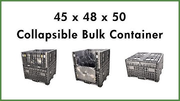45 x 48 x 50 Collapsible Plastic Bulk Container