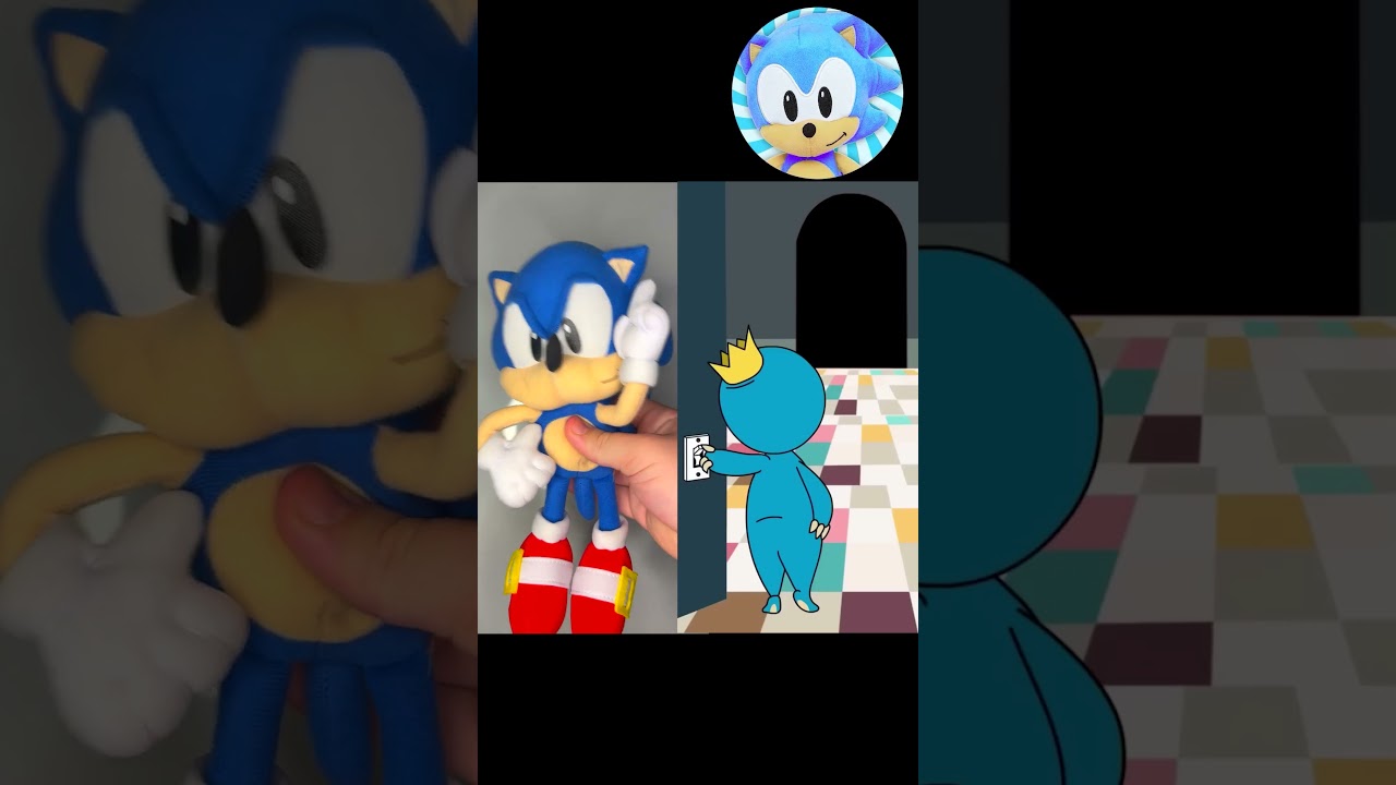 Sonics SCARES BLUE 2😂😨 #shorts  #sonic  #rainbowfriends
