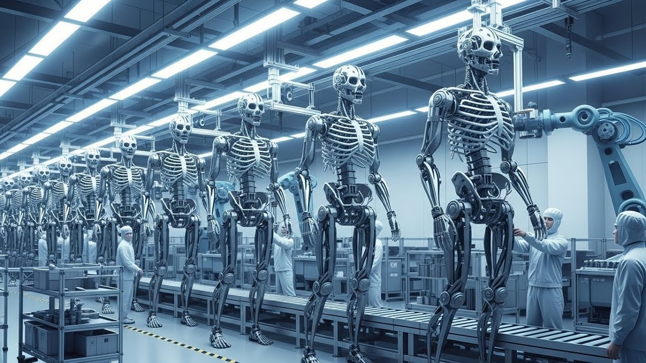 From Metal Skeleton to Intelligent Machine | Inside an AI-Driven Humanoid Robot Assembly Line