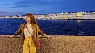 Вечер.Дворцовый мост.Санкт-Петербург.Evening.Palace bridge.Saint Petersburg.