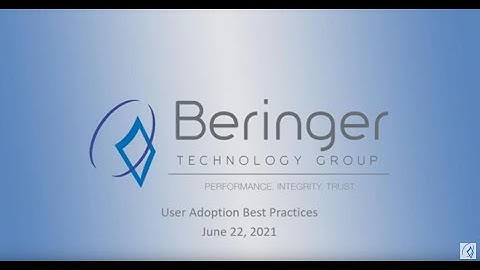 User Adoption Best Practices
