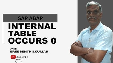 SAP ABAP Occurs in Simple and Efficient in EnglishOCCURS