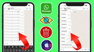 How To See WhatsApp Deleted Messages in iPhone || Recover Deleted WhatsApp Messages (ios) screenshot 2