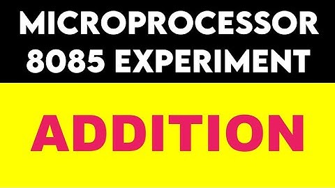 Study of Multibyte Decimal Addition | Microprocessor 8085 Experiment | Physics Show Tamil