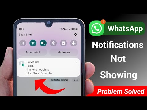 WhatsApp Notification Not Showing On Home Screen 2023 | WhatsApp Notification Not Coming Android