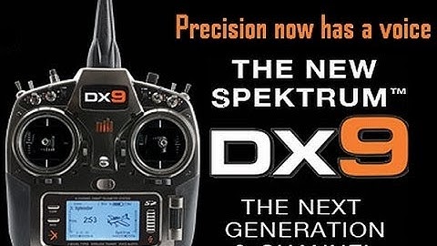 Spektrum DX9 programming for NazaM Part#1 System Setup Video#1