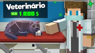 FIQUEI RICO NO SIMULADOR DE VETERINÁRIO NO MINECRAFT