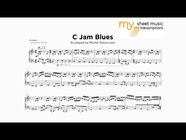 Michel Petrucciani - C Jam Blues (Jazz Transcription)