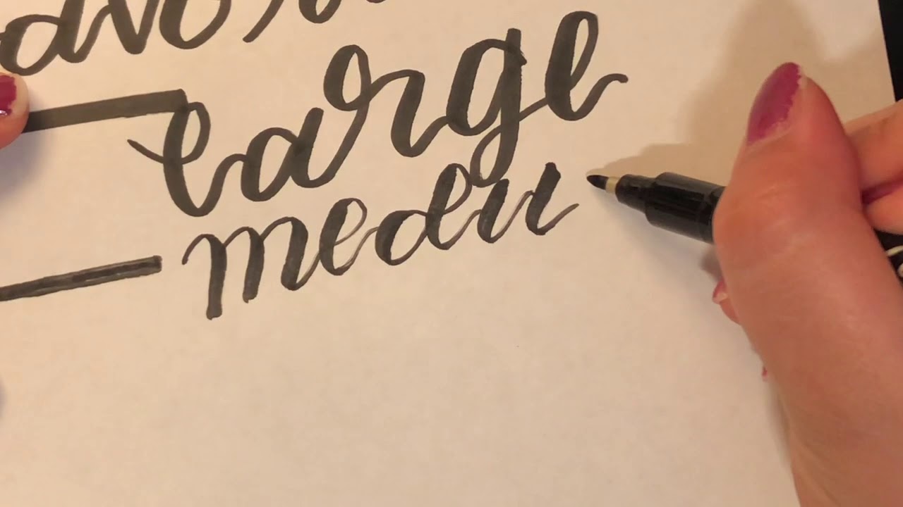 🍡 reviewing beginner calligraphy brush pens - YouTube