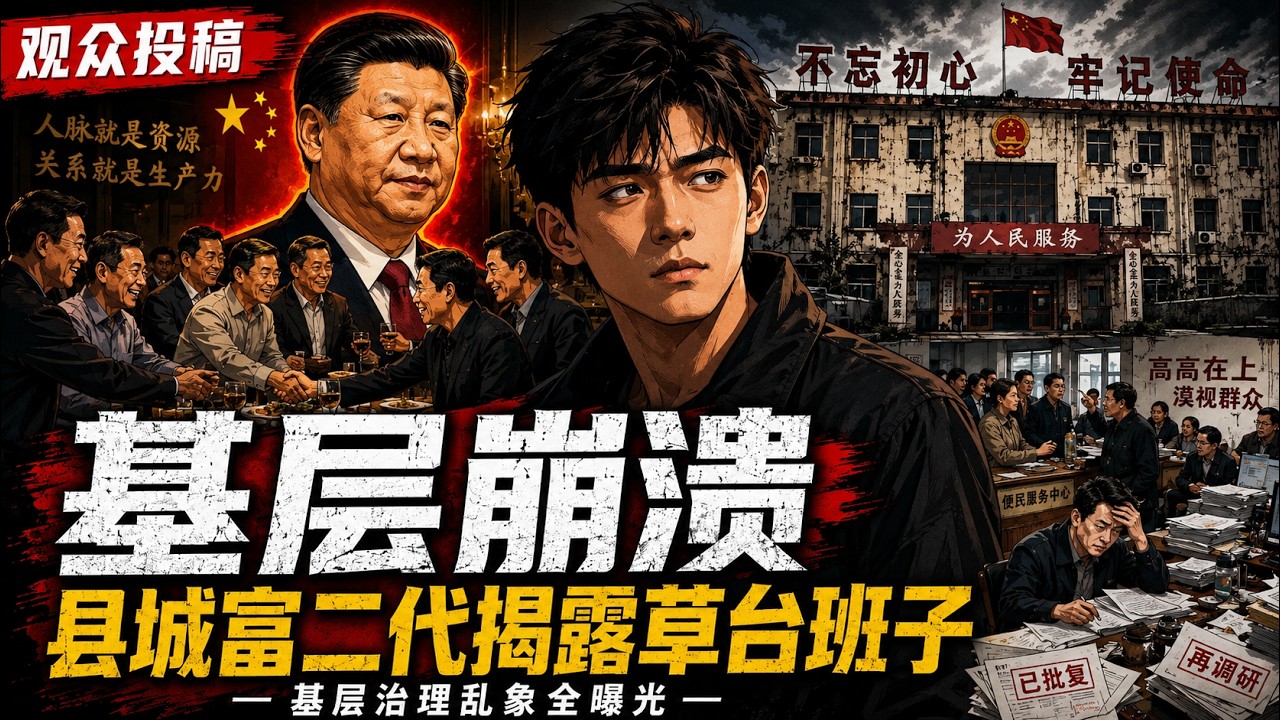 【观众投稿70】基层崩溃：县城富二代观众讲述中国基层治理乱象，揭示天朝官僚阶层从上到下都是草台班子