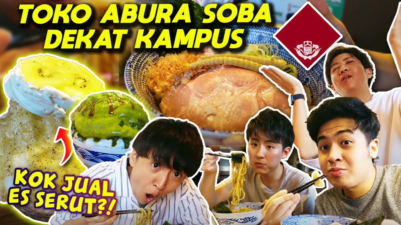 Kulineran di Tokyo, Jerome Polin dan Wasedaboys Cicipi Abura Soba Terkenal!