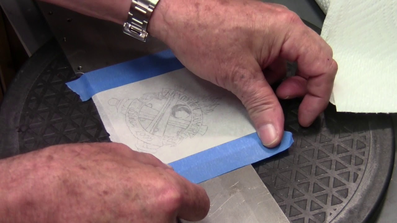 How to do an image transfer for engraving with a laser printer - YouTube