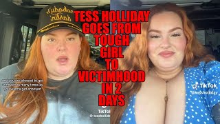 Tess Holliday Goes From Tough Girl Activist To Weak Victimhood In 2 Days Time