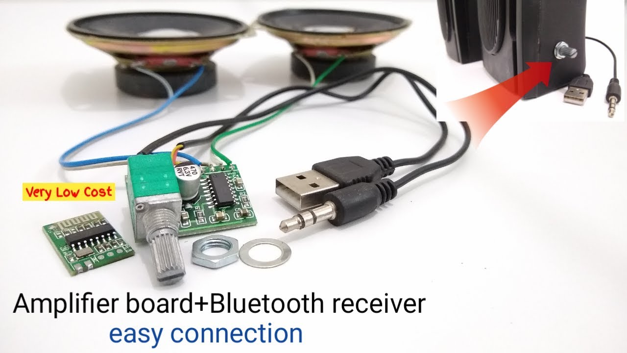 2.1 Channel Stereo Amplifier board with volume control & Bluetooth