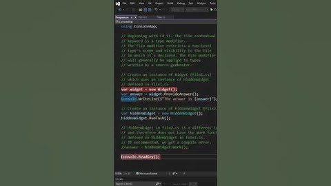 File contextual keyword in C# 11  #shorts #csharp