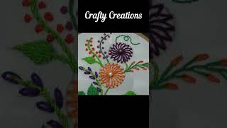 Hand Embroidery | Brazilian Embroidery Tutorial |Brazilian Flower Embroidery | Flower Embroidery