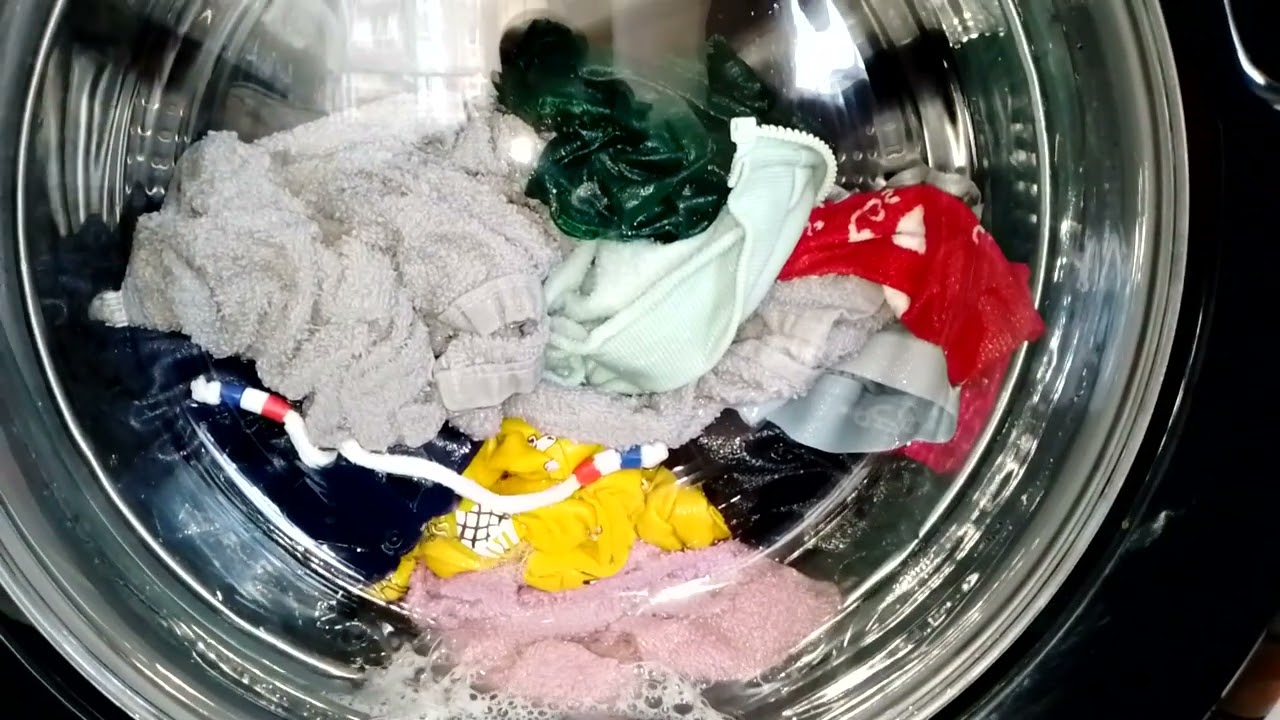 Haier HW60-BP12959AS-Смешанные 40° 800 Об/Мин.Стирка Тëмно-Цветного И Полотенец.Часть 2-3.