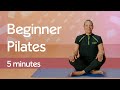 5-minute beginner Pilates with Michaela | Build core strength