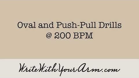 Palmer Method Oval and Push-Pull Drills at 200 bpm