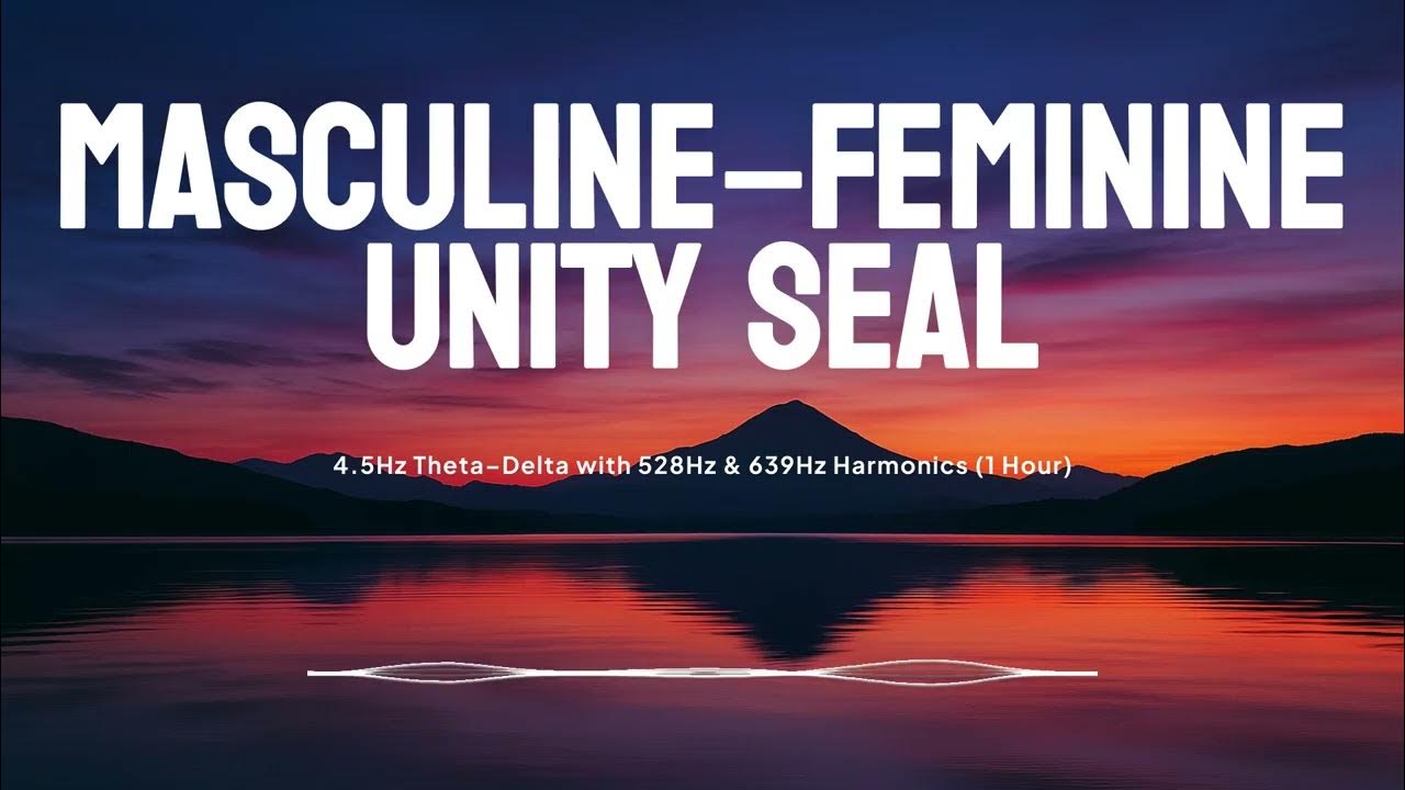 Masculine–Feminine Unity Seal – 4.5Hz Theta–Delta with 528Hz & 639Hz Harmonics (1 Hour) Masculine–Feminine Unity Seal – 4.5Hz Theta–Delta with 528Hz & 639Hz Harmonics (1 Hour)