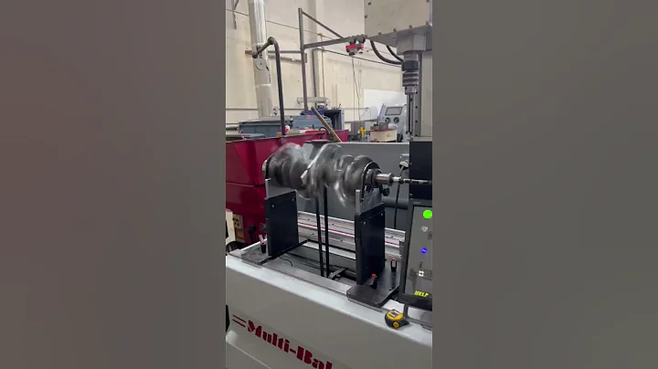 Balancing a ls3 rotating assembly with the CWT. #shorts #machining