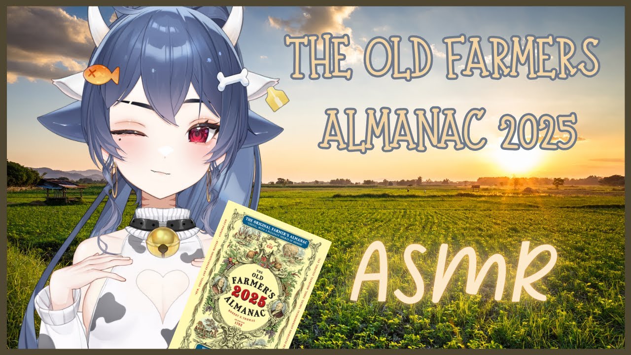 【ASMR】farmersonly.com almanac - YouTube