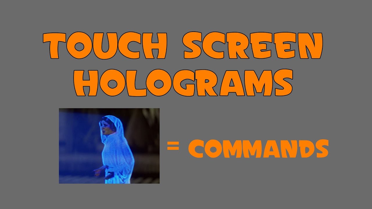 TouchScreen Holograms - How to create clickable holograms - YouTube