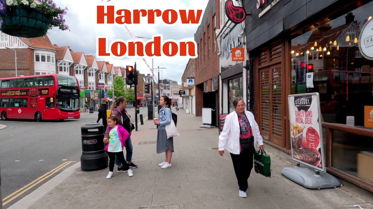 Harrow Summer Walk Tour | Virtual Walk via kymberley Road, College Rd & Station Road, North London🇬🇧