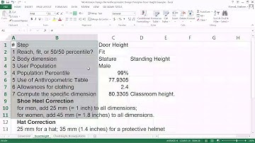 Chair Height Calculation | Anthropometric Workstation Design | Updated Version in Description