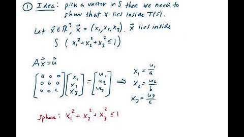 Using determinants to find the area volume of a given region under a transformation
