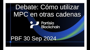 reDeFiniendo RWA en Token2049 - Debate: Cómo utilizar MPC en otras cadenas | PBF 30 Sep 2024