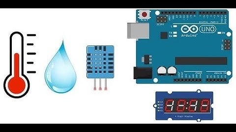 #afficher  #temperature  et #humidité  mesurées par DHT11 connecté à #arduino  sur TM1637