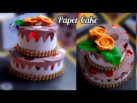 How to make paper cake / Dly birthday cake / Mini paper cake craft ...