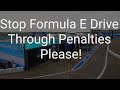 FIA Please Stop Formula E Drive Through Penalties