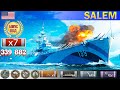 ✔ На что способен Крейсер"Salem" X уровень США | [ WoWS ] World of WarShips REPLAYS