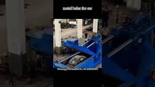 Scrap Car Shell Baling Machine in Action 🚗➡️📦 | Heavy Duty Metal Baler Crushing Test #metalbaler