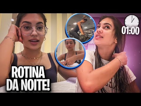 ROTINA DA NOITE! | ESTUDOS e ACADEMIA