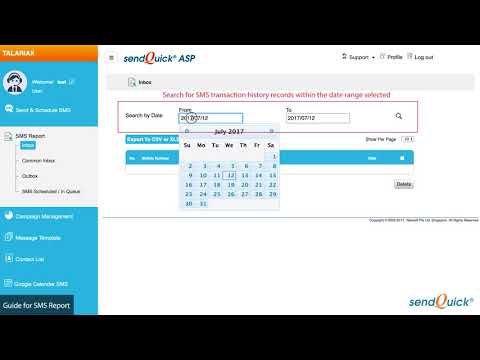 3. SendQuick ASP - SMS Report