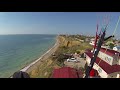 Полет на параплане в бризе, Крым, Кача