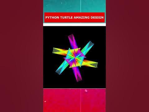 Python turtle graphics code-Colorful windmill design. - YouTube