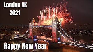 London New Year 2021 Fireworks - Happy New Year From UK