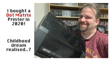 Retro Gaming Memories: Amstrad DMP-2000 Dot Matrix Printer