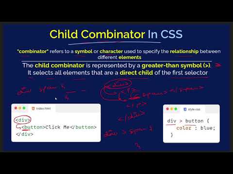CSS for Beginners | Child Combinator & Sibling Combinator  In Detail | Web Development Tutorials #39