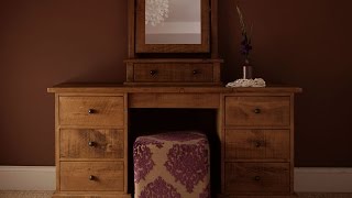 Dark Brown Vanity Set
