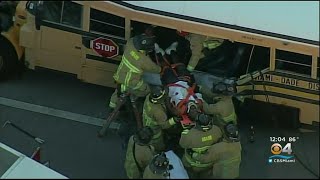 Miami-Dade School Bus Aide Removed Fro Bus After Crash