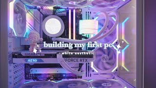 Building my first gaming PC | white aesthetic | Lian Li O11 mini snow